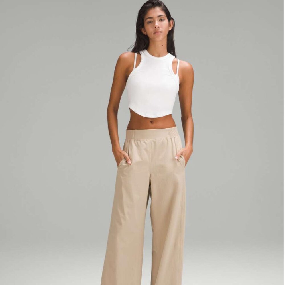 Lululemon Stretch Woven Wide-Leg High-Rise Pant Trench
